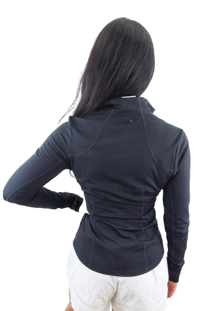 Fabletic black active zip jacket (S)