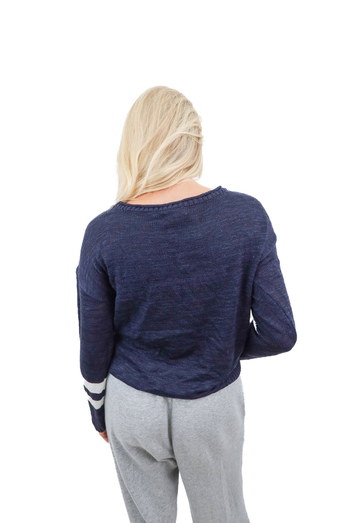Maurices navy star sweater (M) NWT