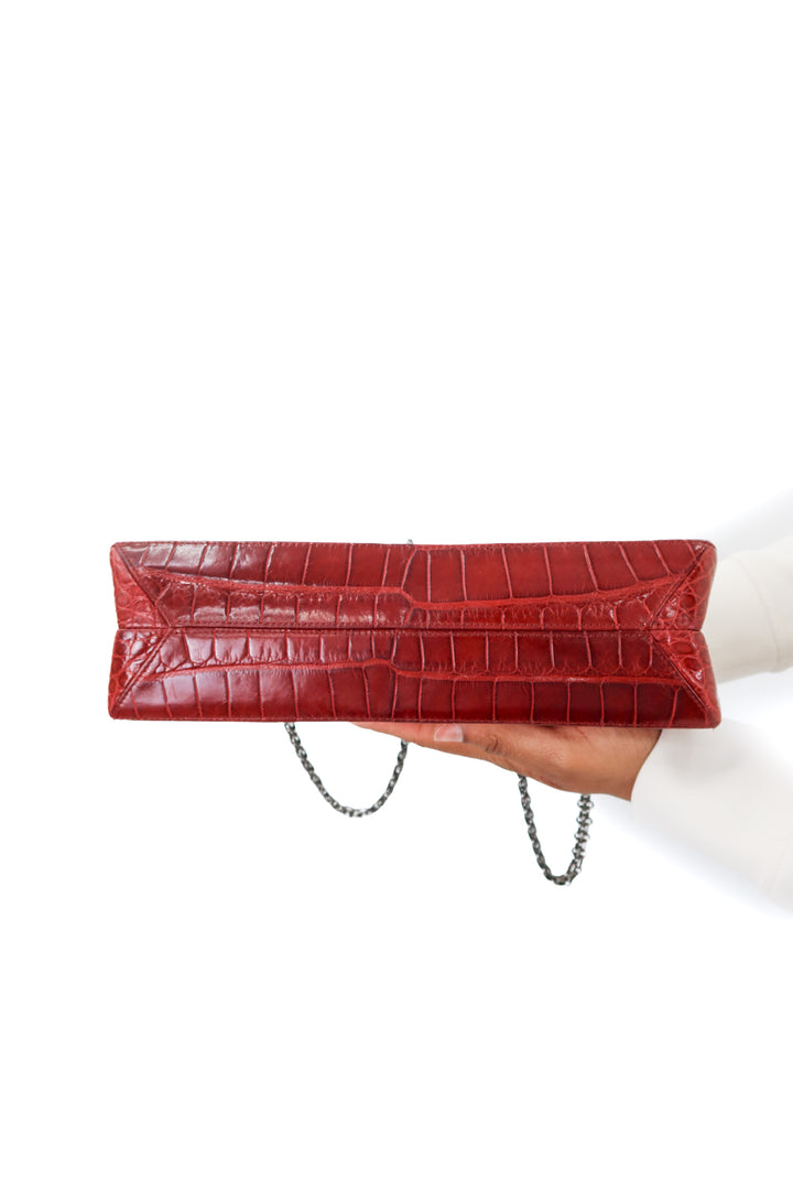 Chanel 2.55 Reissue 226 Flap in Bordeaux Alligator (retail $32,000)