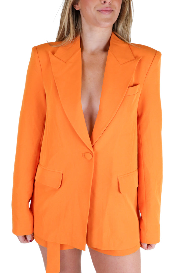 camila coelho orange blazer set NWT (retail $298; XS)