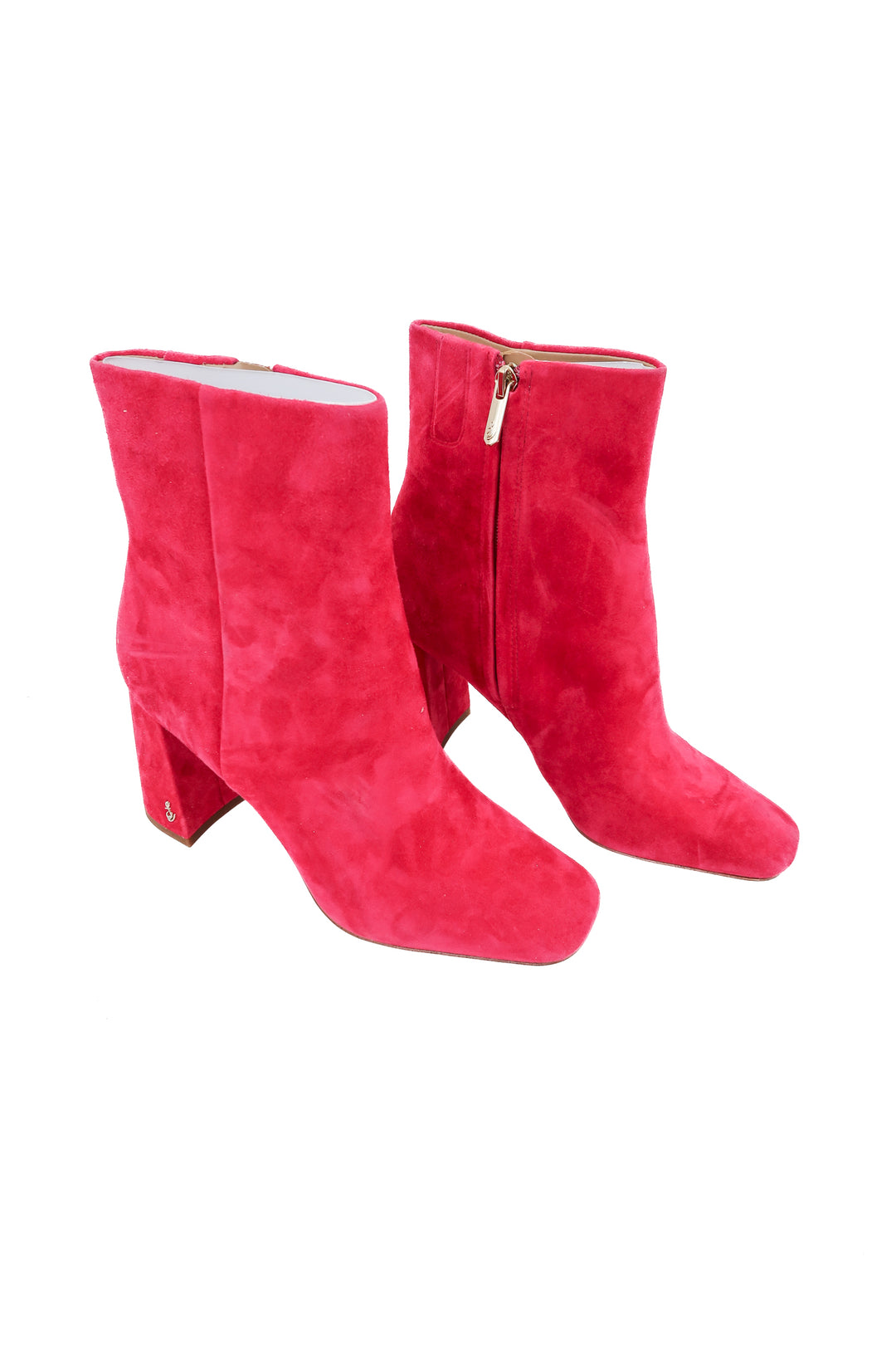 sam edelman pink suede booties NWOT (8.5)