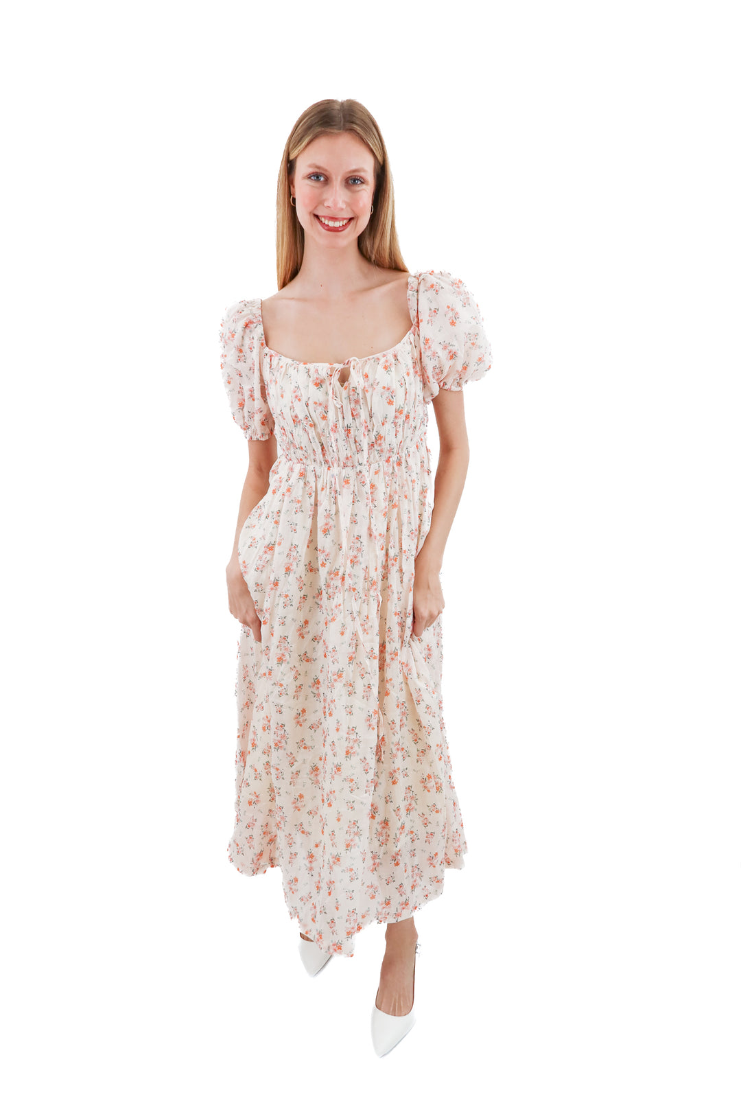 comfort first classy always floral linen dress NWT (s)