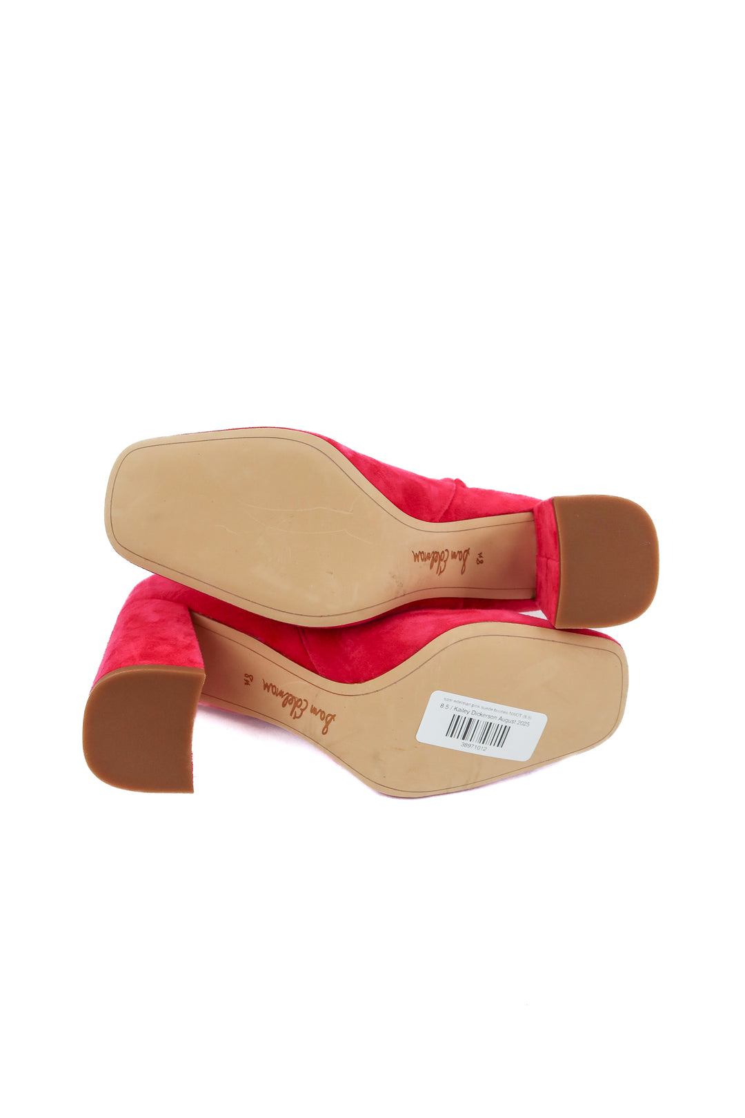 sam edelman pink suede booties NWOT (8.5)