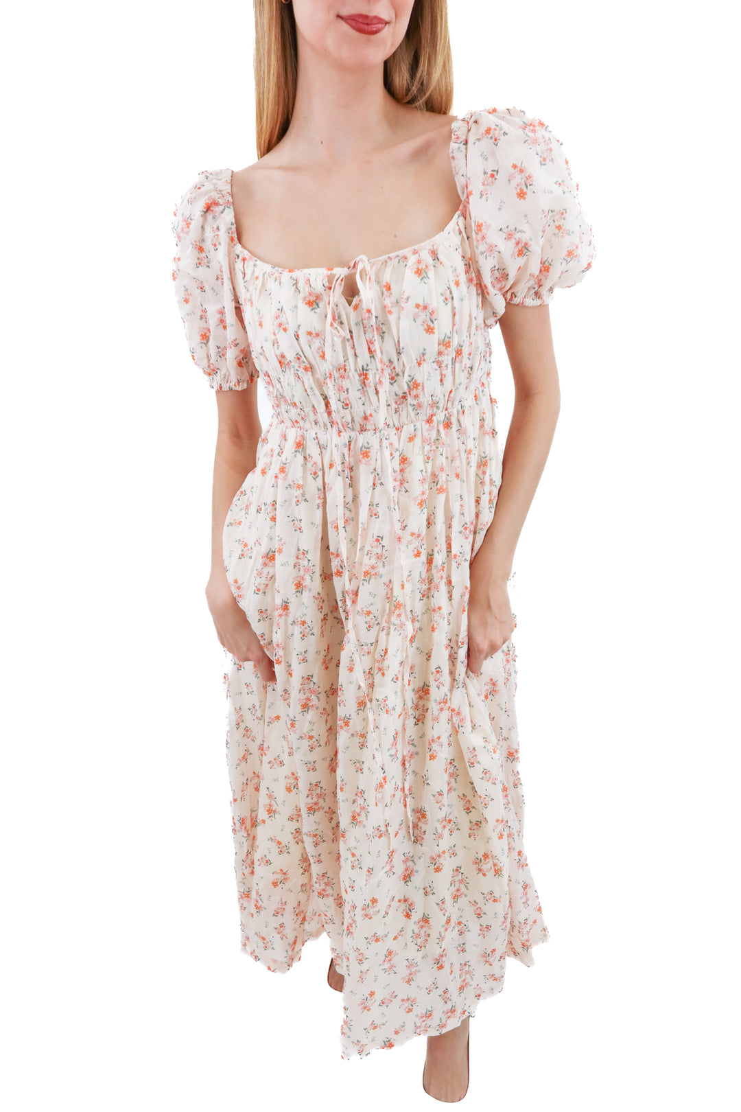 comfort first classy always floral linen dress NWT (s)