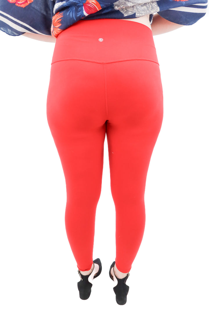 crz yoga red leggings (xl; retail $35)