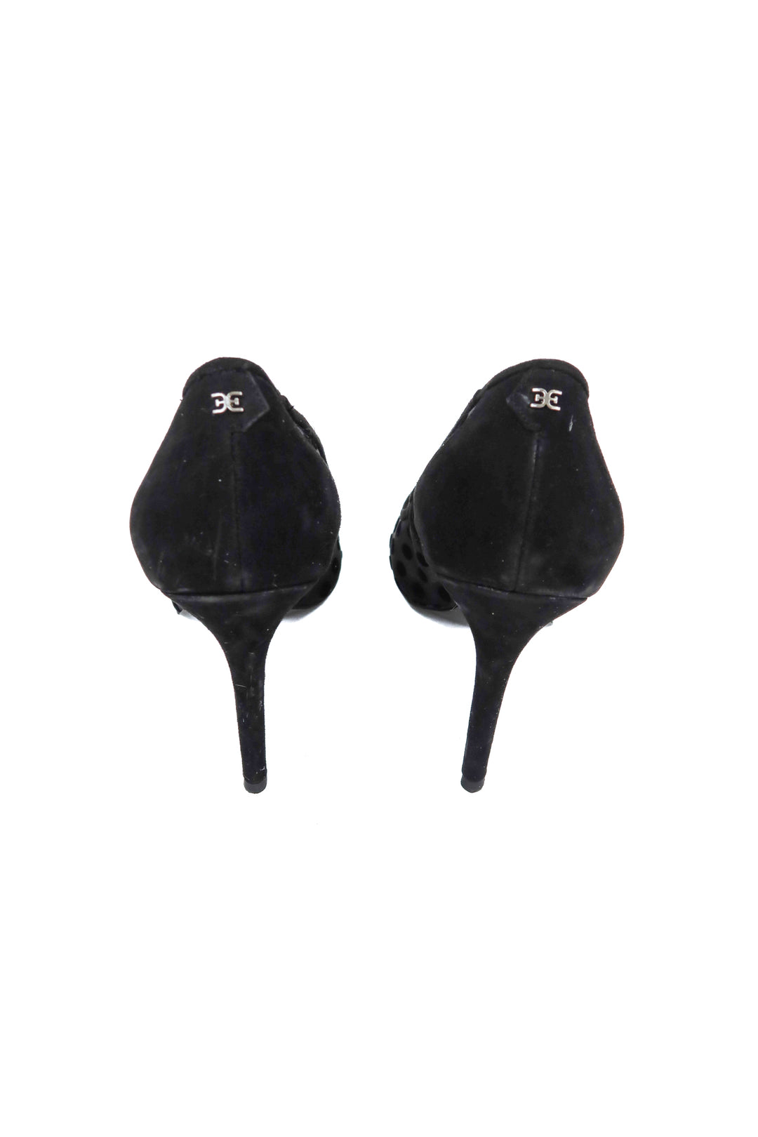 sam edelman black mesh polka dot heels (9)
