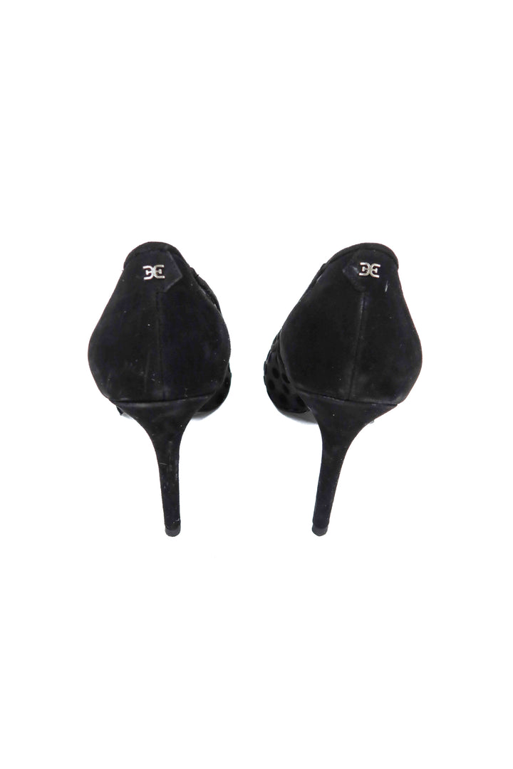 sam edelman black mesh polka dot heels (9)