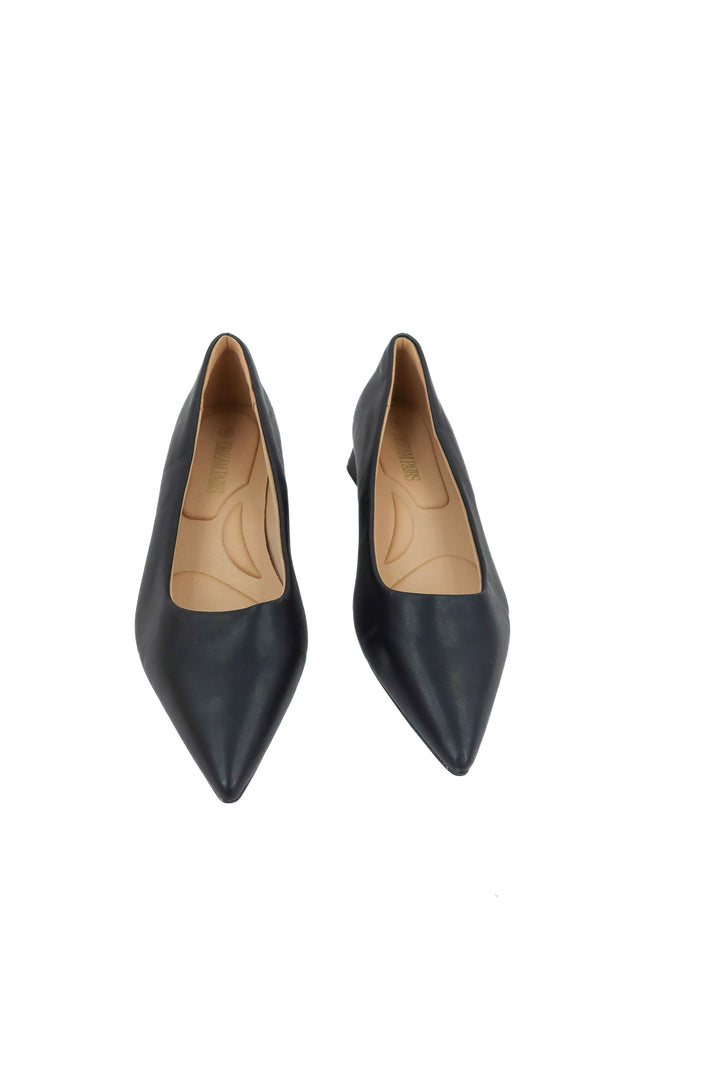 dream pairs black pointed toe heels (8)