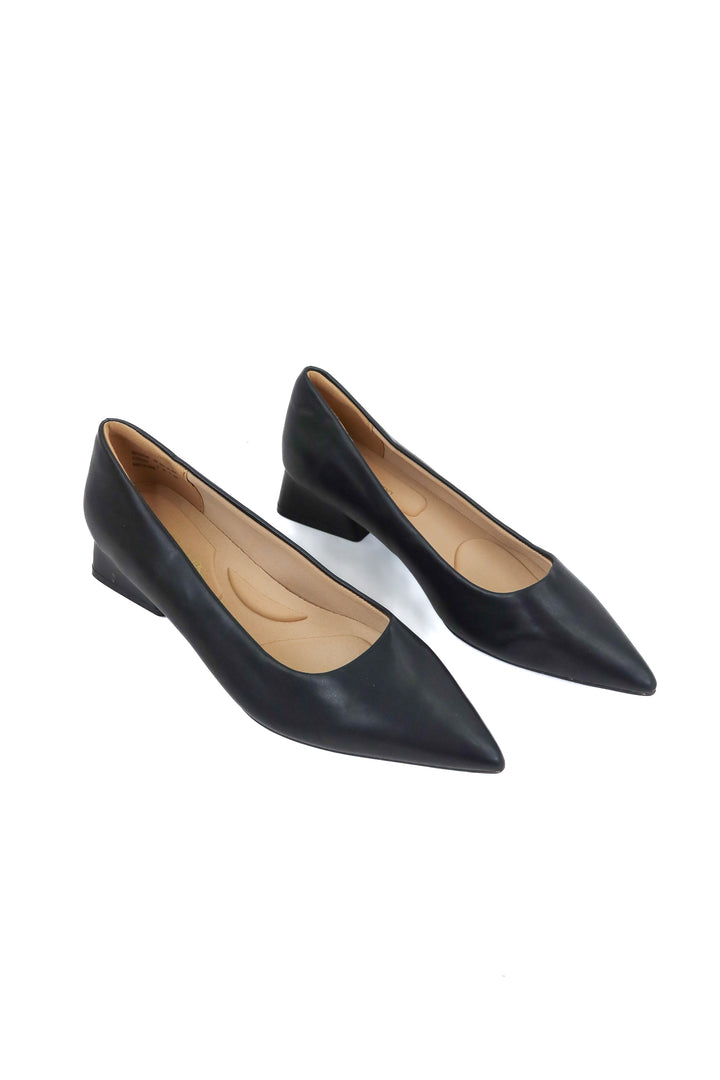 dream pairs black pointed toe heels (8)