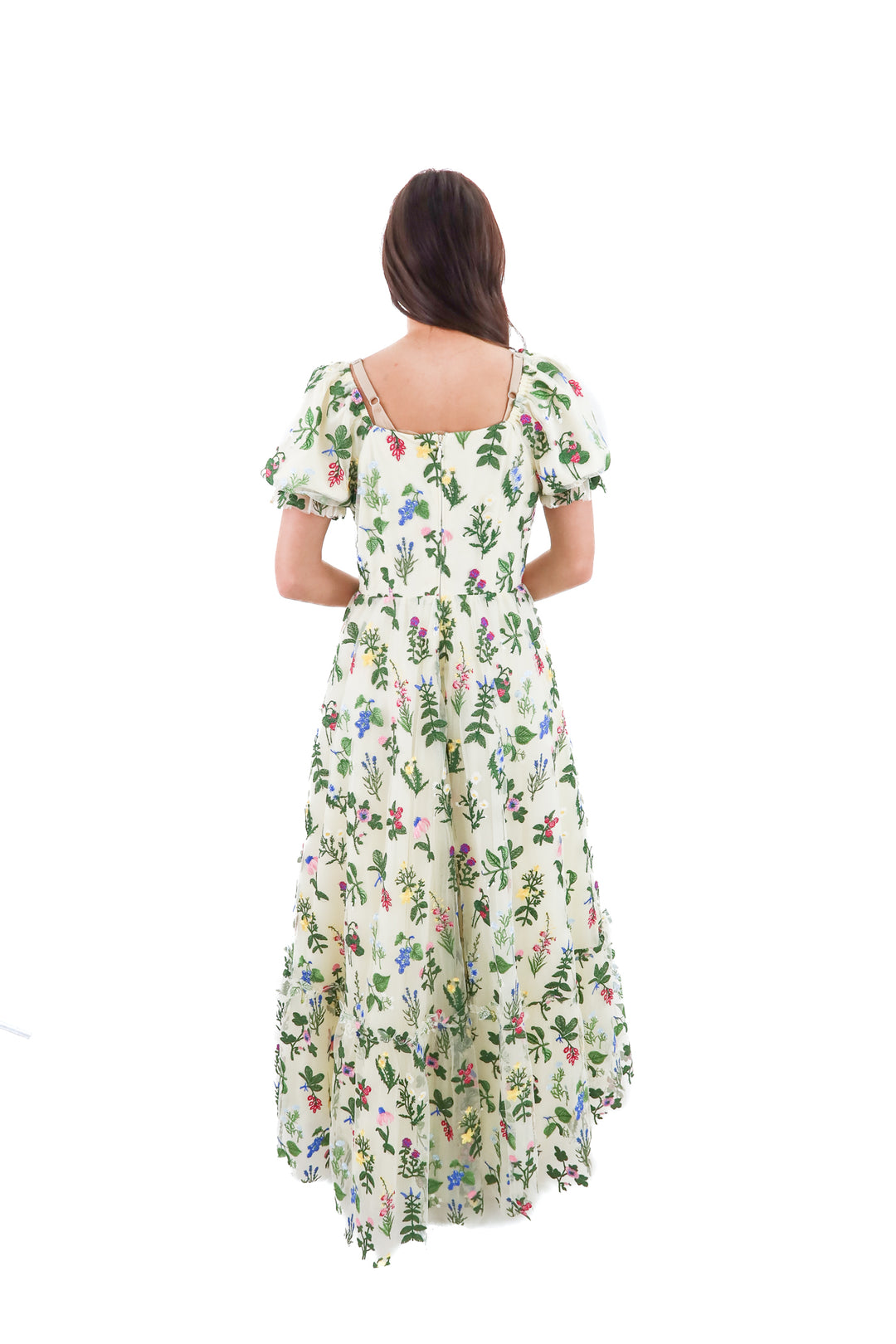 ivy city ivory floral tulle dress NWT (4; retail $188)