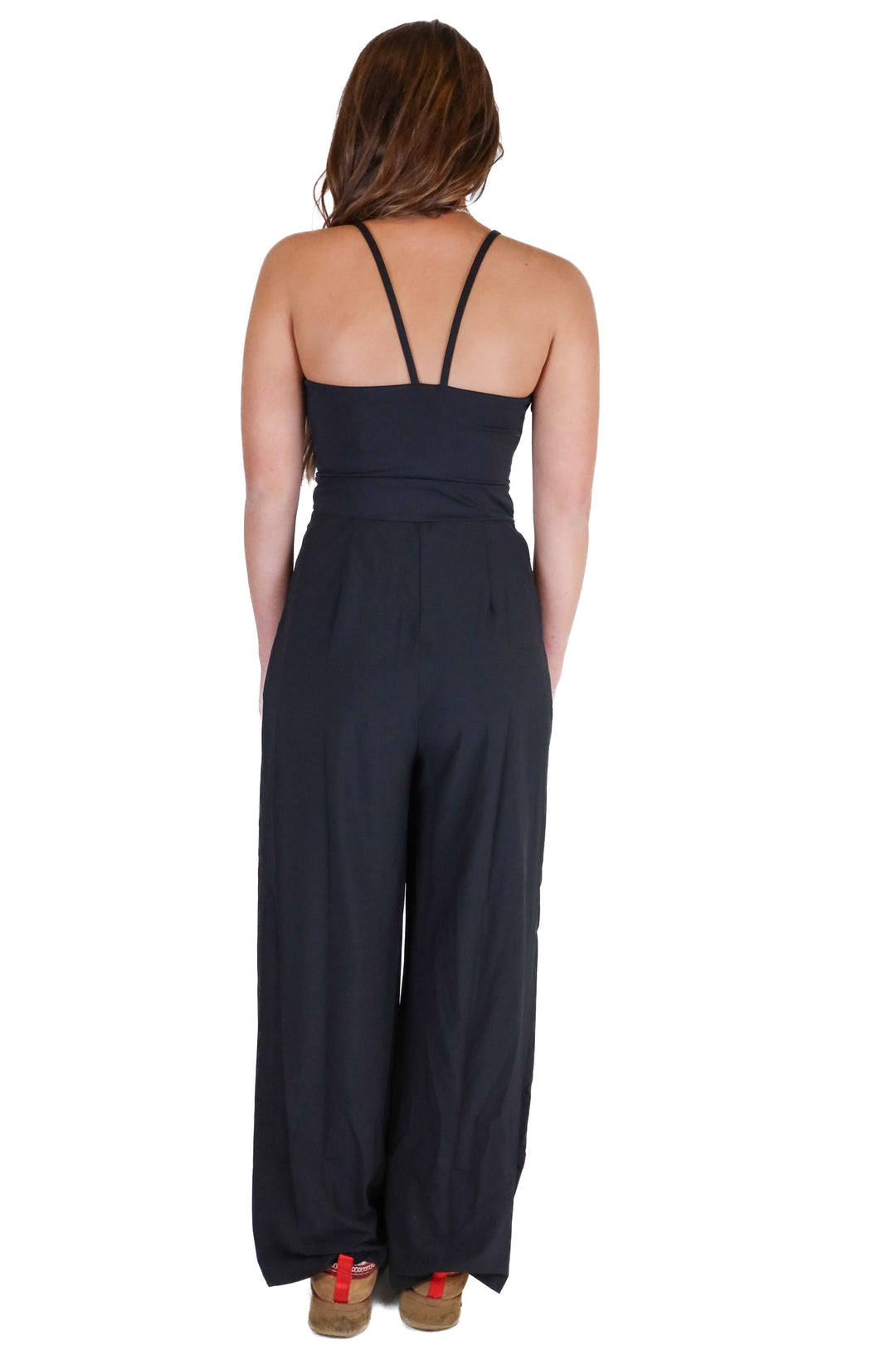 halara black jumpsuit NWT (S; retail $54.95)