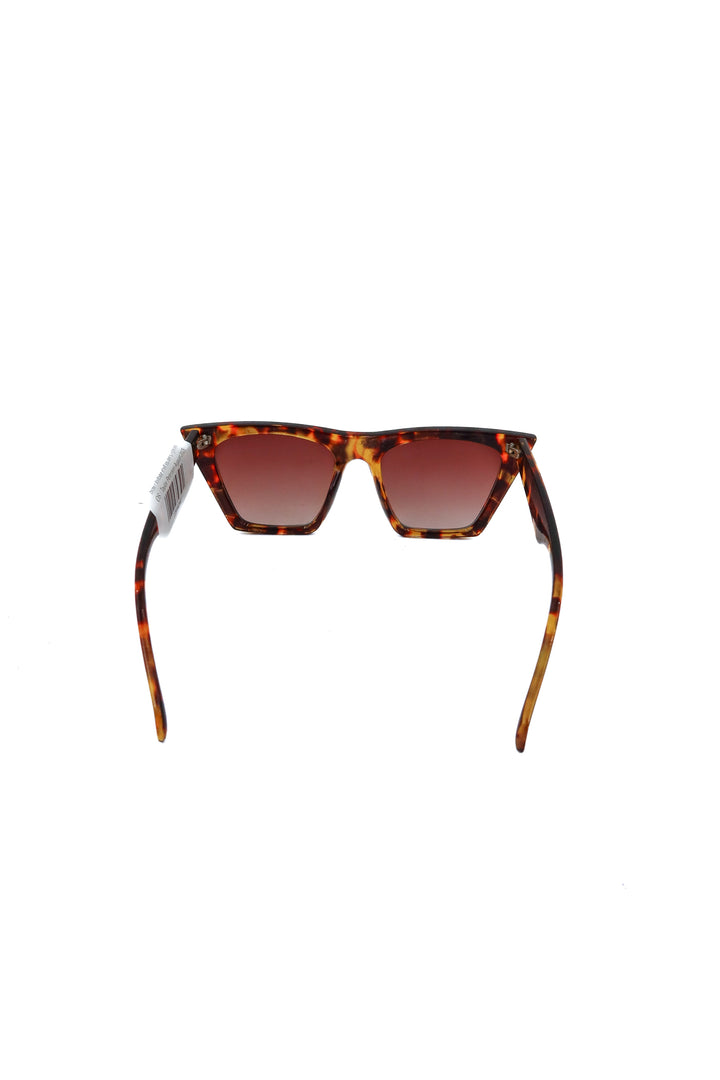brown tortoise shell square sunglasses