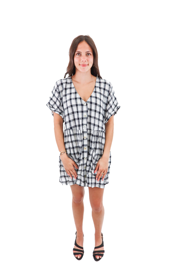 show me your mumu black and white dress (s; retail $168)