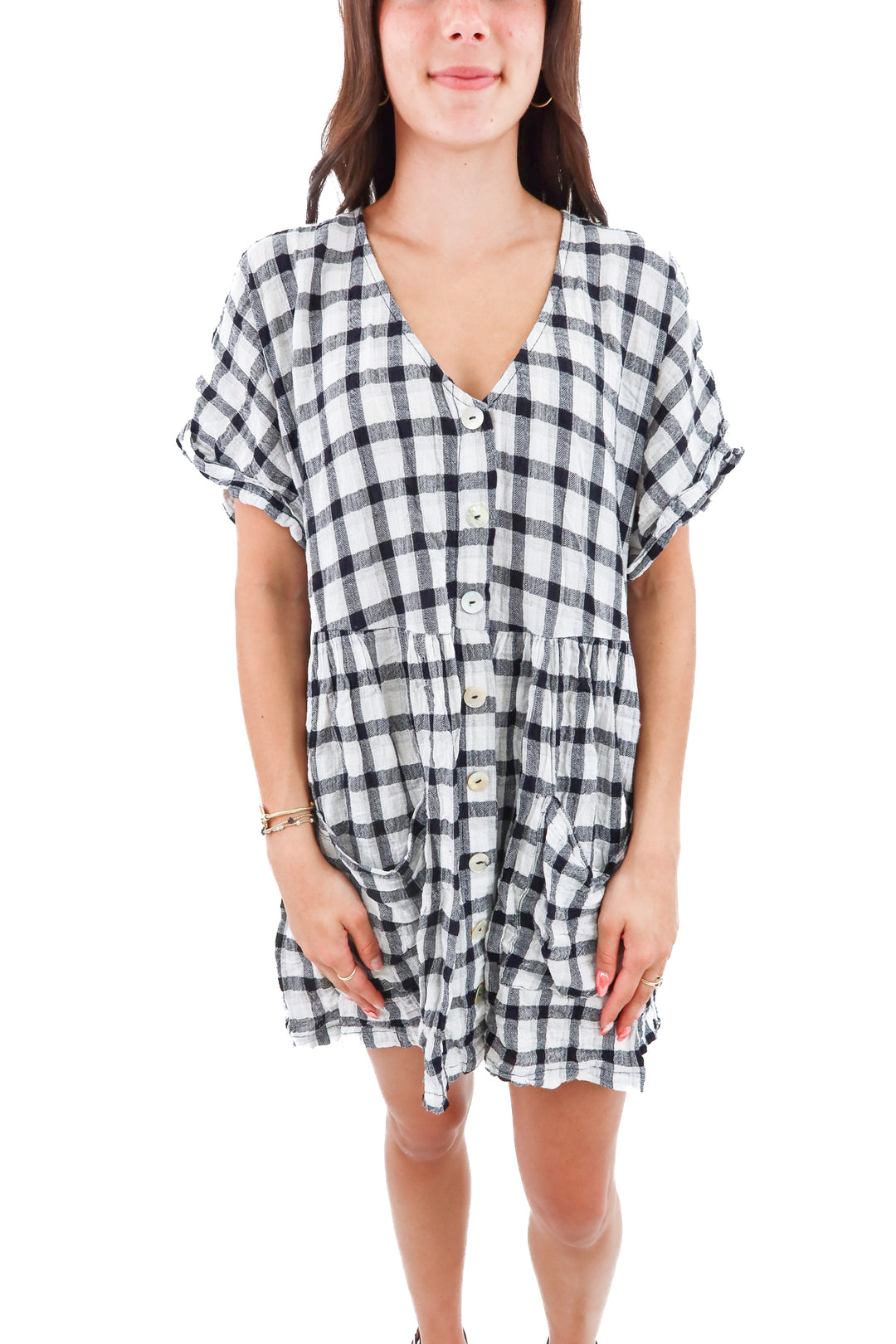 show me your mumu black and white dress (s; retail $168)