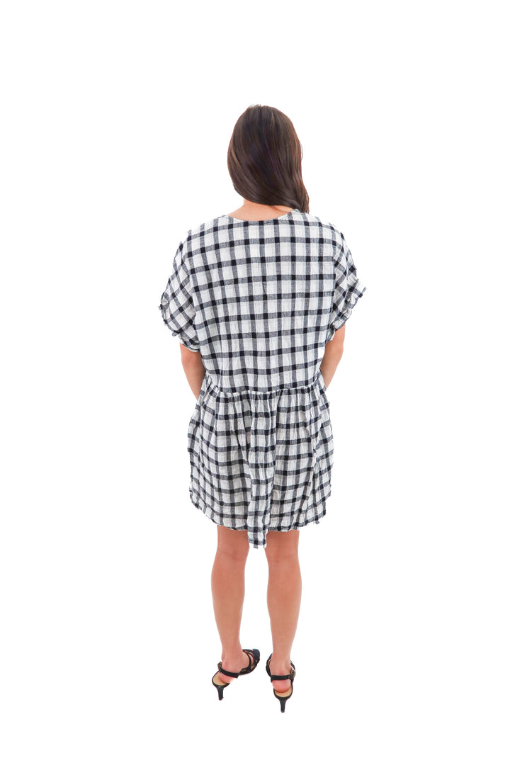 show me your mumu black and white dress (s; retail $168)
