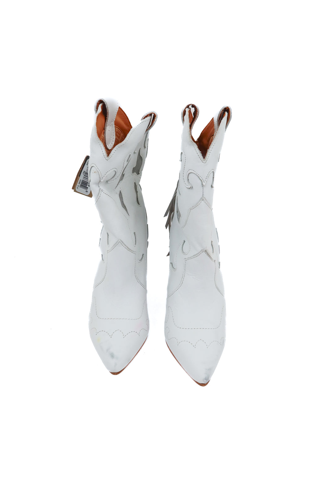 dingo white fringe cowgirl boots NWOT (8.5; retail $239)