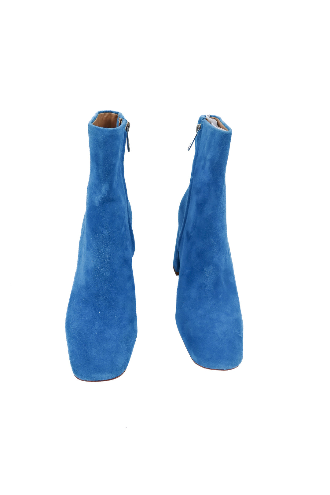 sam edelman blue suede booties (8.5)