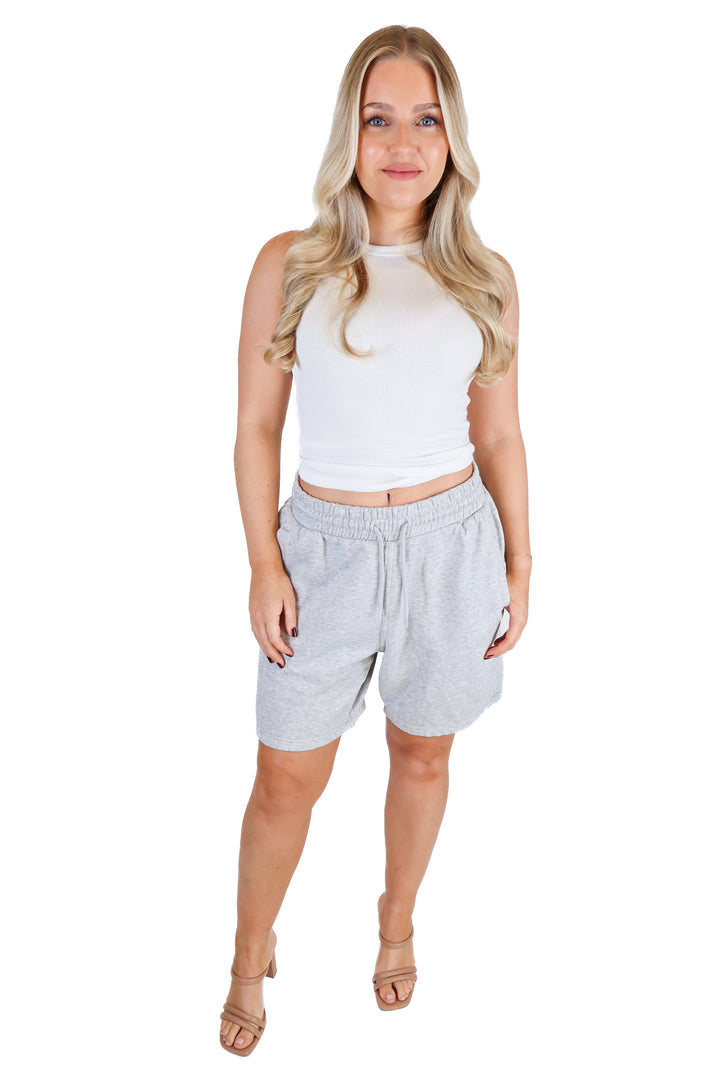 H&M heather grey basketball shorts (M)