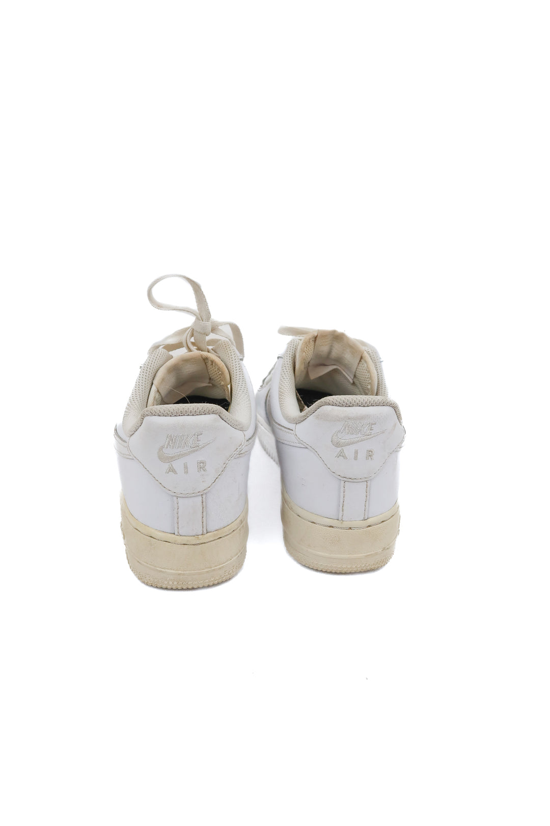nike white air force sneakers (7.5; retail $115)