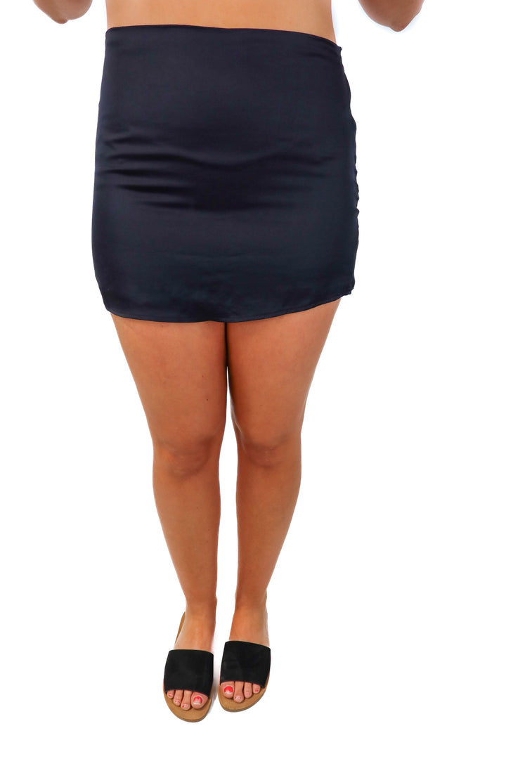 stillwater black mini skirt (L; retails $75)
