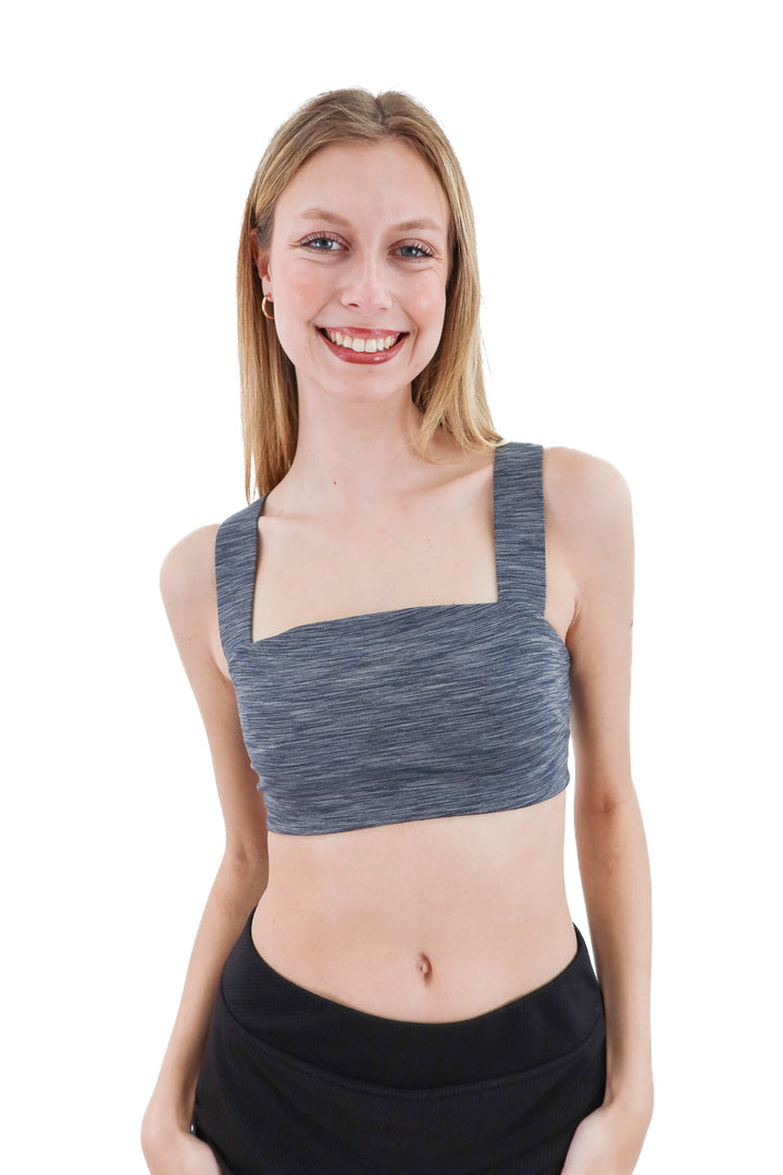 outdoor voices dark grey sports bra (s; retail $48)