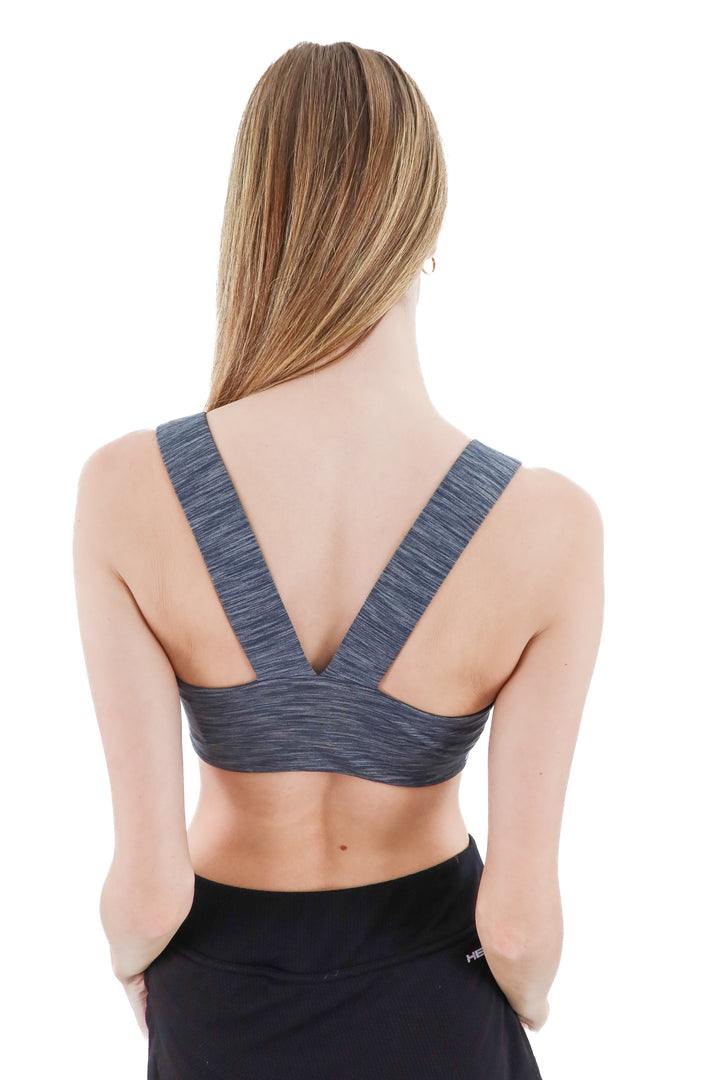 outdoor voices dark grey sports bra (s; retail $48)