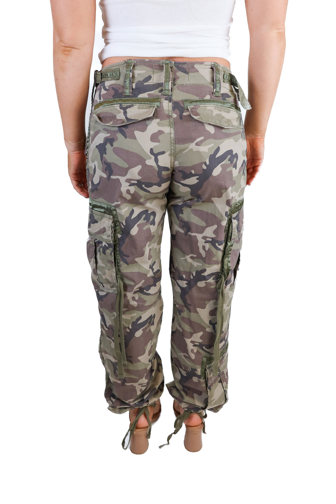 Abercrombie Camo Cargo Pants (27/4R; retail $90)