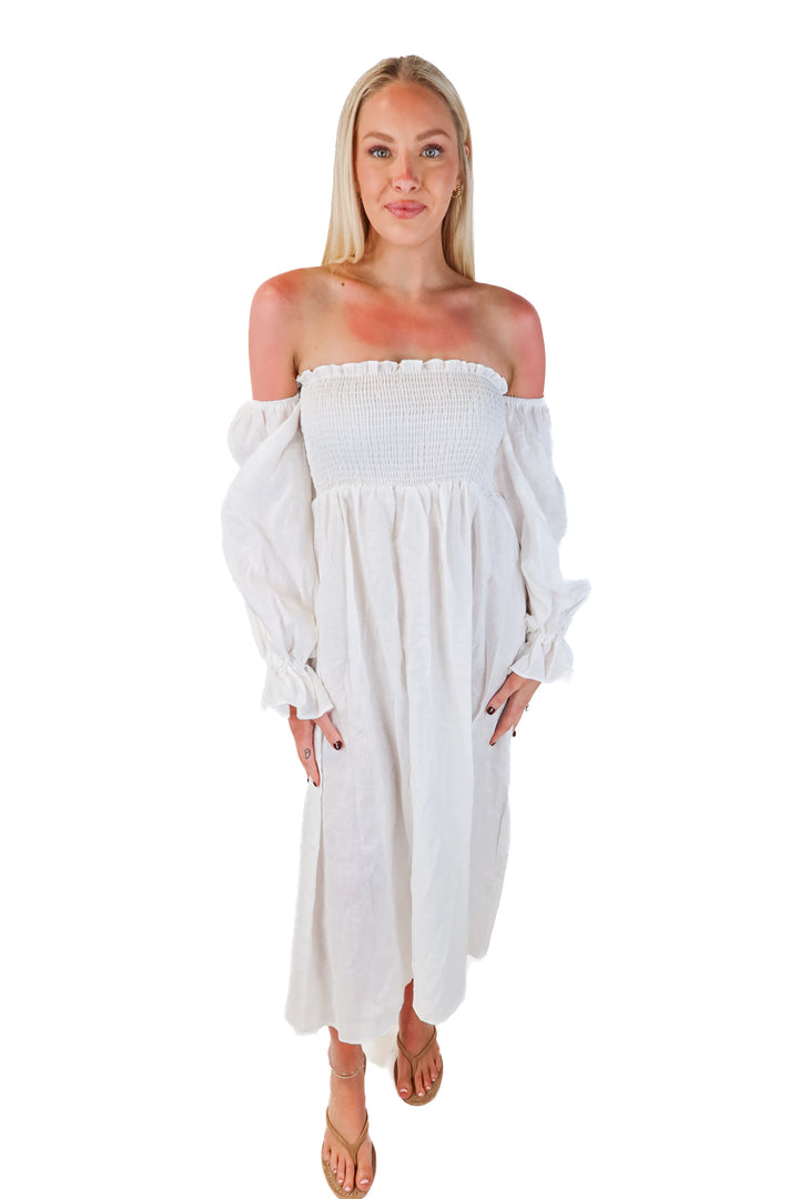 petal + pup white off the shoulder dress (4)