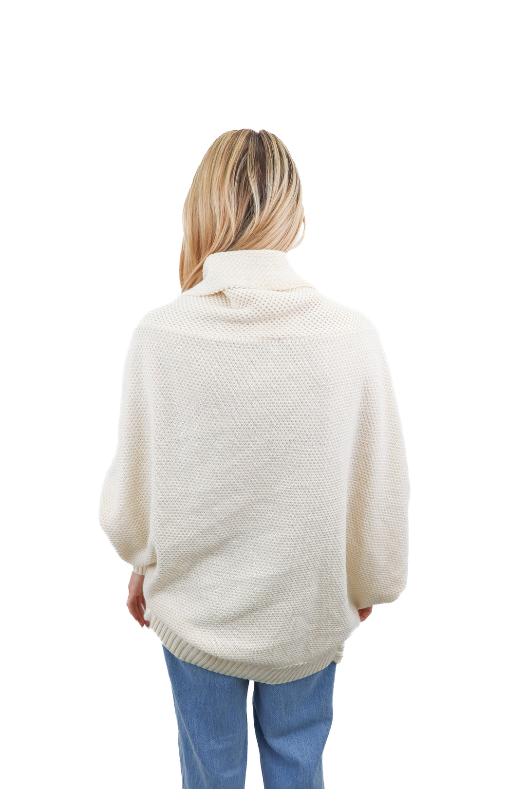 Cream knit cardigan (S)