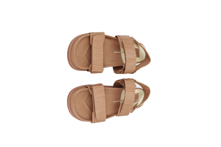 dolce vita nude snakeskin sandals (8; retail $130)