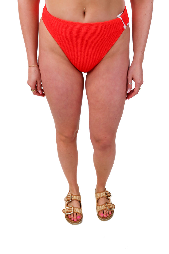 good american red swim bottoms (3/4)