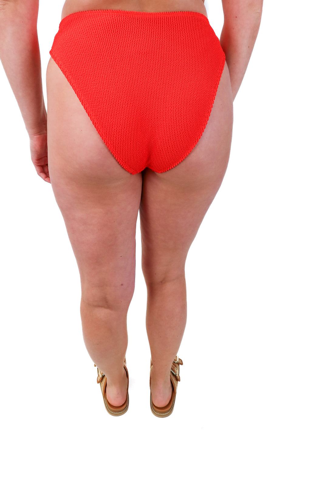 good american red swim bottoms (3/4)