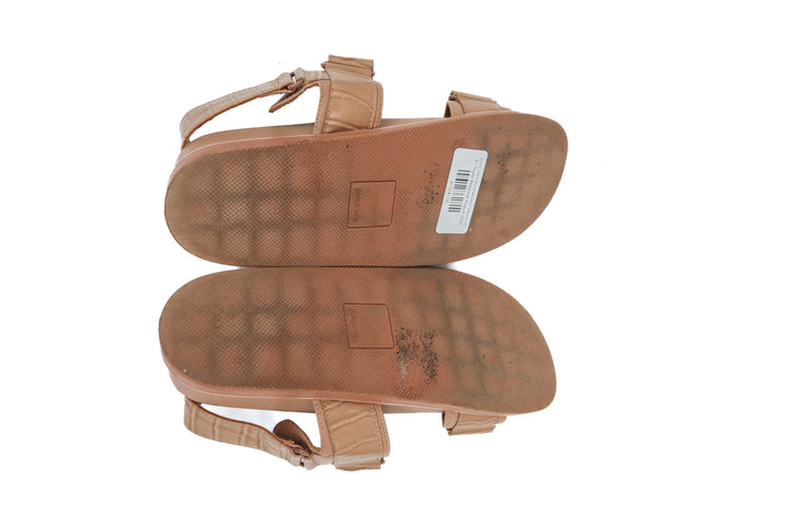 dolce vita nude snakeskin sandals (8; retail $130)