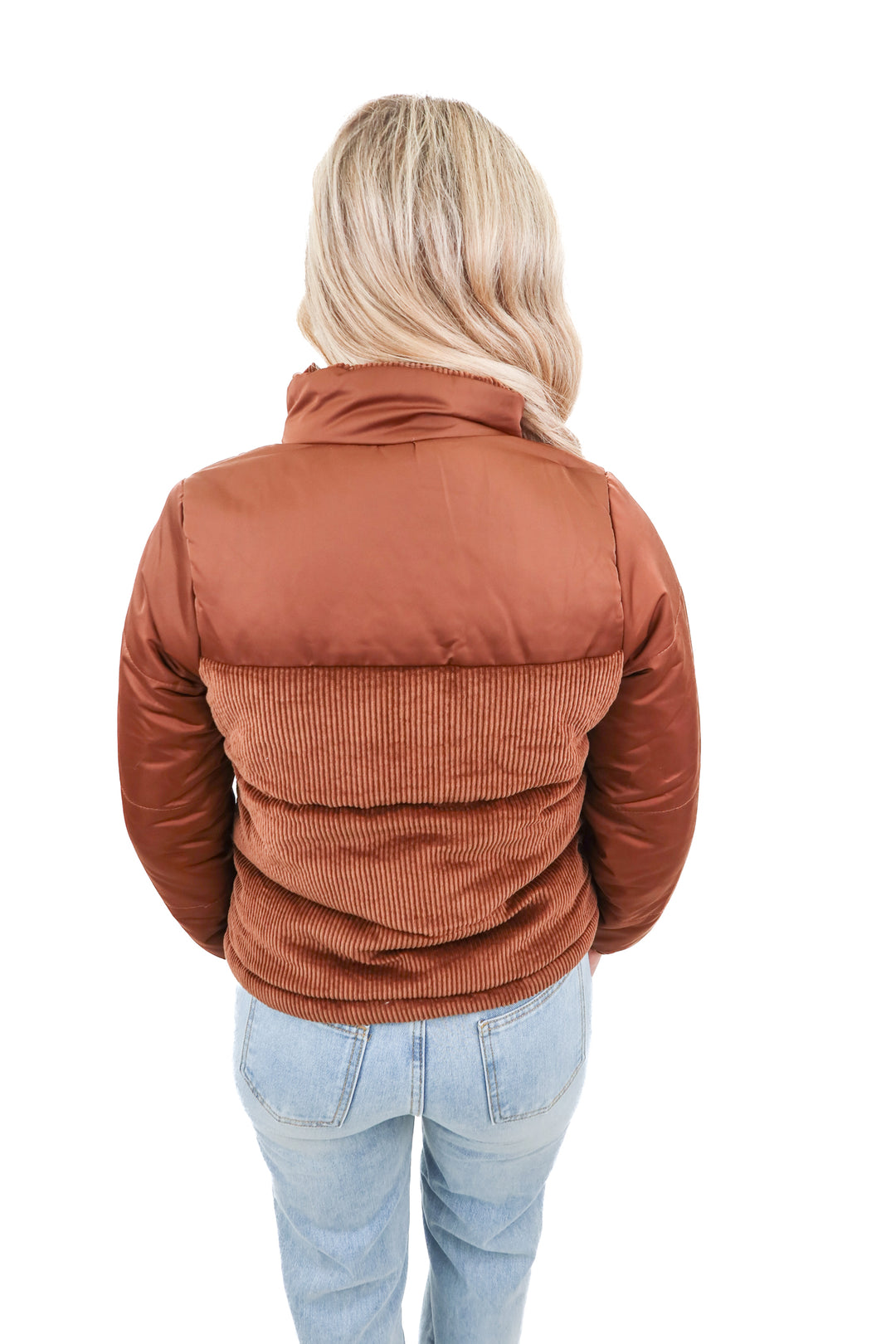 Time and Tru brown puffer jacket (XS)