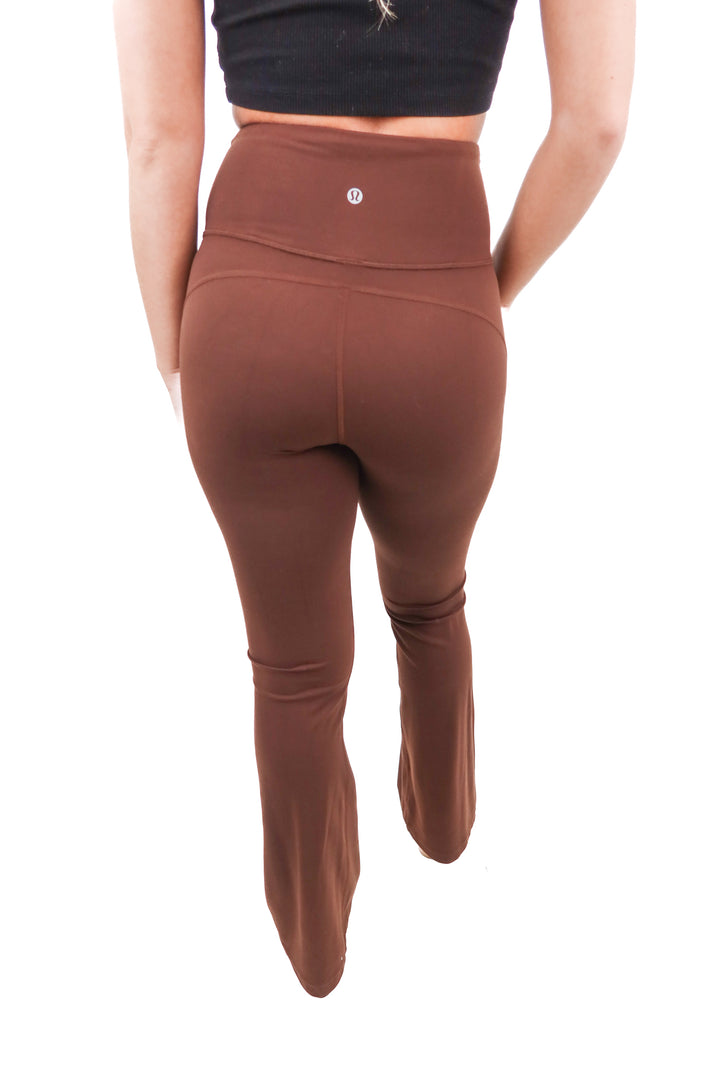 Lululemon brown flare leggings (4)