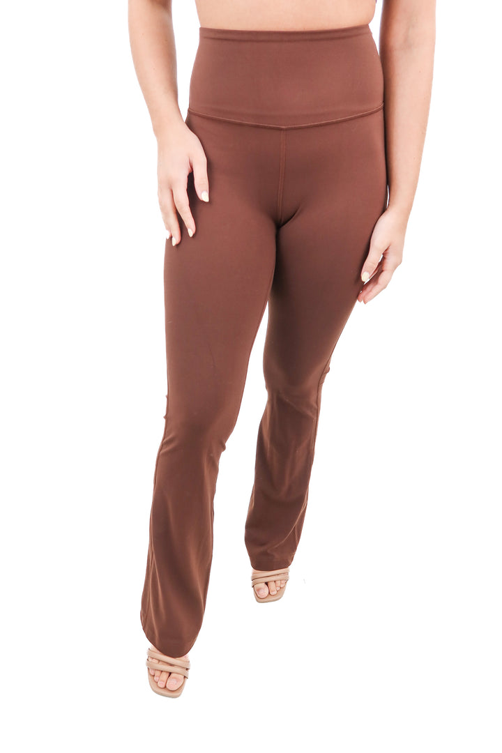 Lululemon brown flare leggings (4)