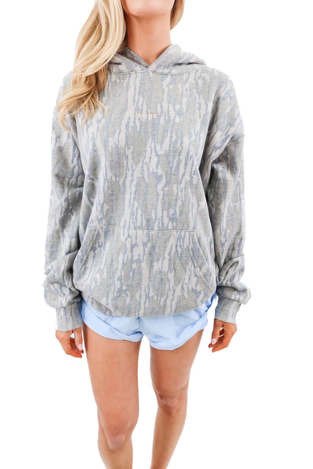 tribe kelley camo hoodie (l; retail $140)