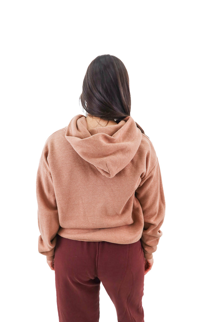 tribe kelley light brown hoodie (s; retail $110)