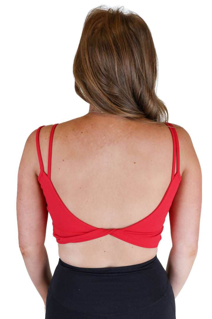 Halara Red Activewear Top NWT (M; retail $34.95)