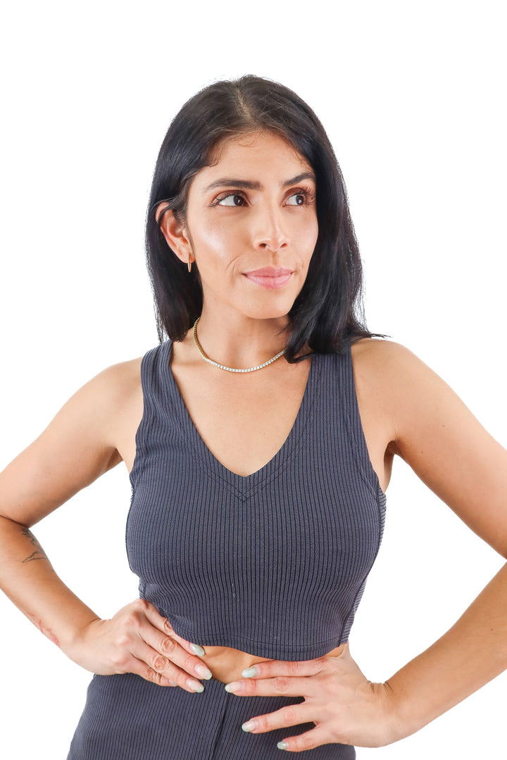 Lululemon ribbed black tank (6)