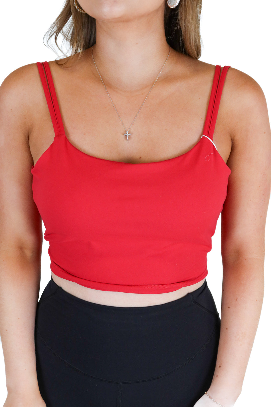 Halara Red Activewear Top NWT (M; retail $34.95)