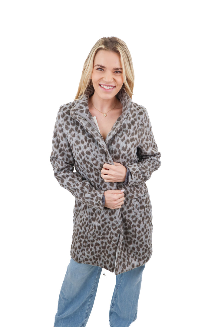 Old Navy leopard jacket (S)