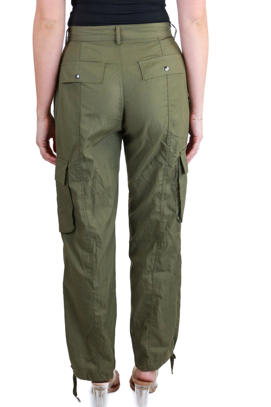 Sweet Envy Olive Cargo Pants (M)