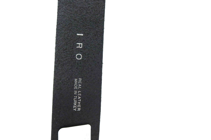 IRO black leather belt (retail $328)