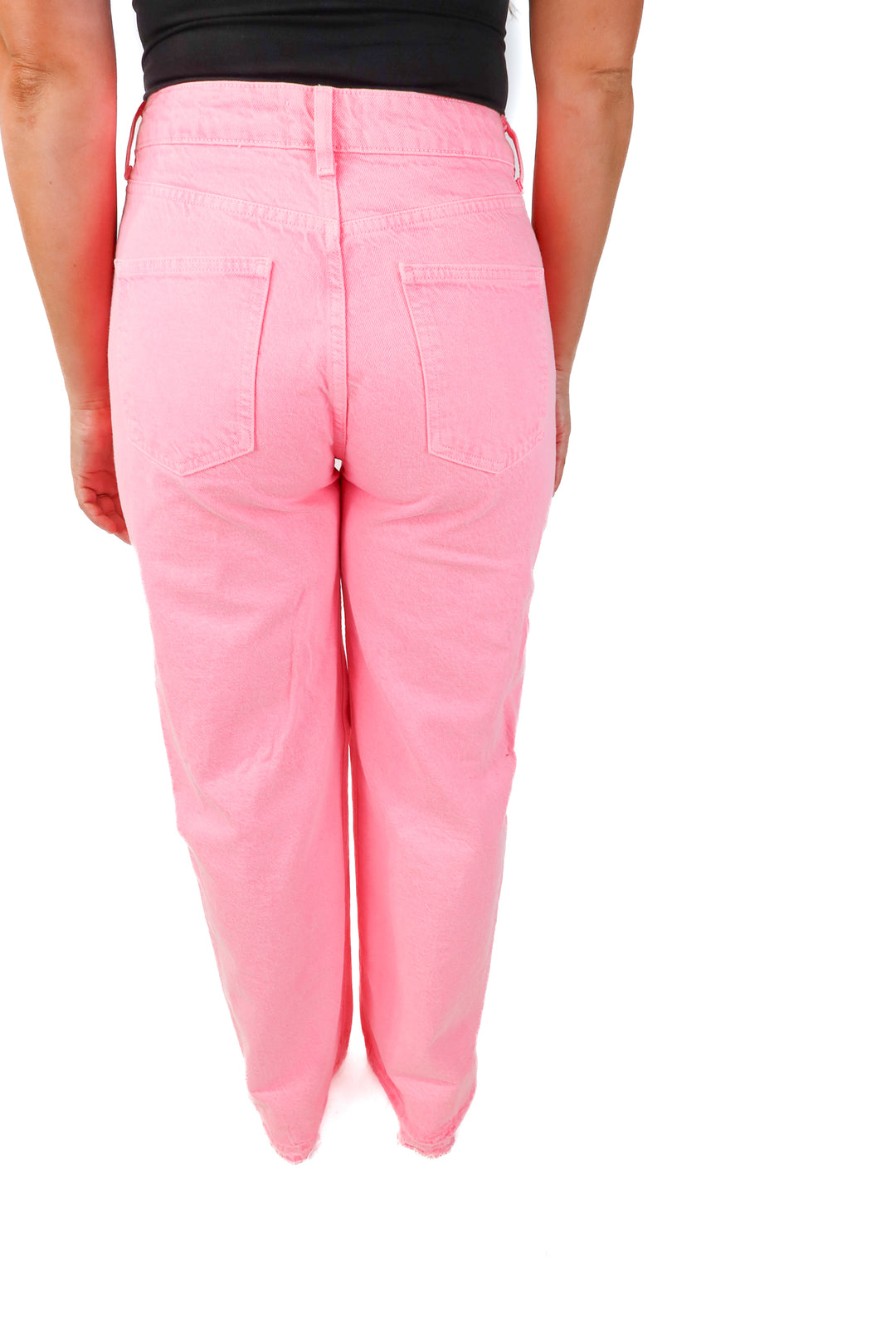 zara neon pink jeans (6)