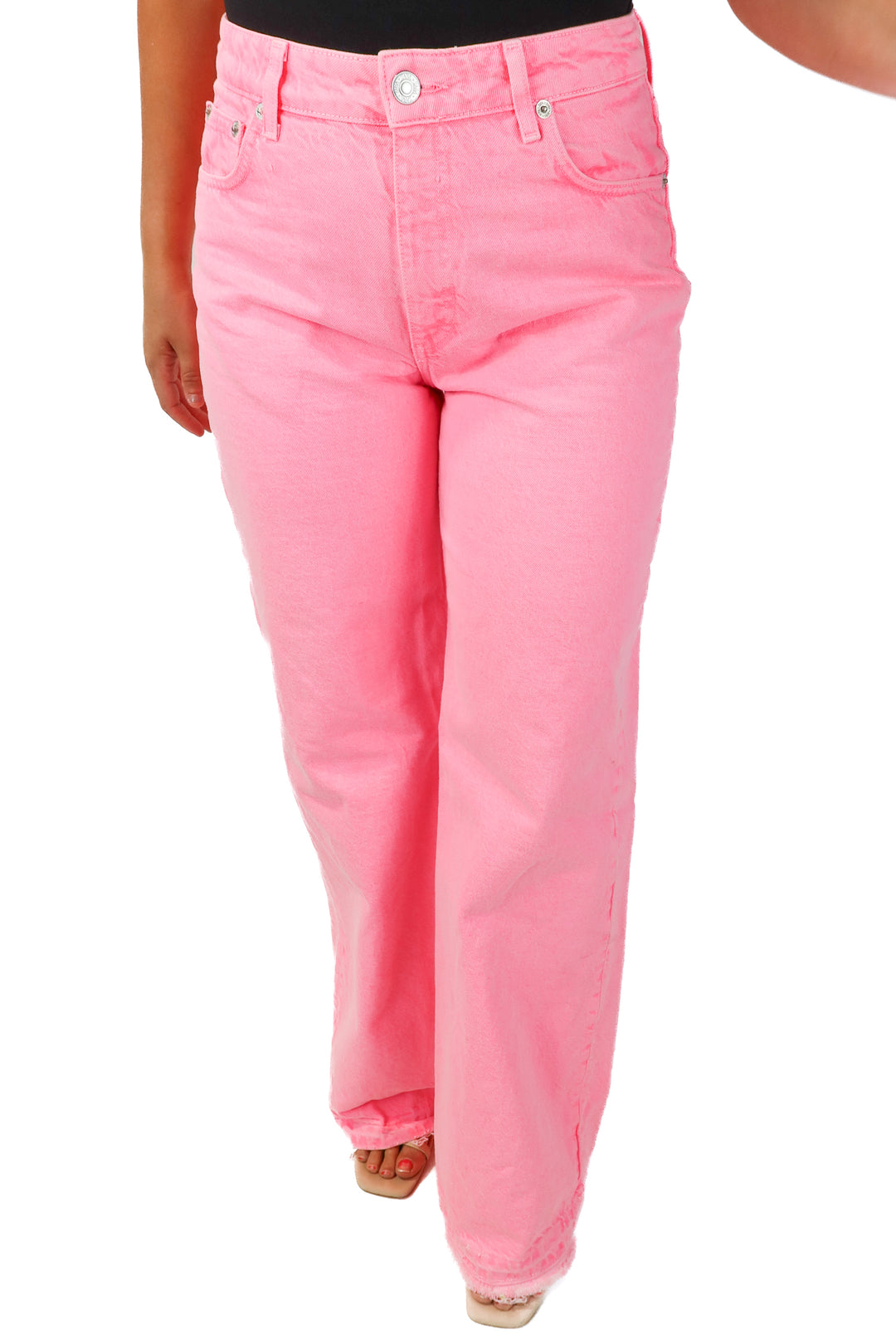 zara neon pink jeans (6)