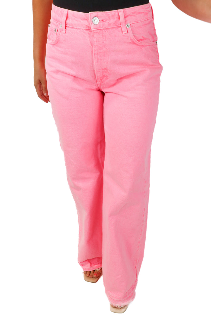 zara neon pink jeans (6)