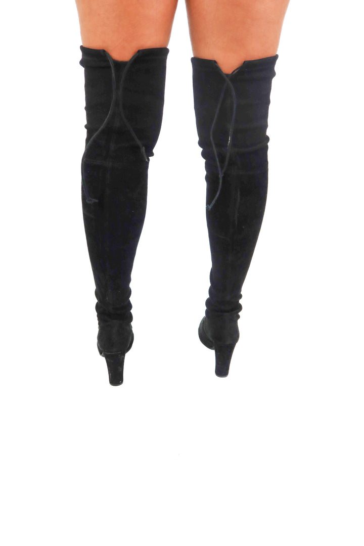 AUCTION stuart weitzman black over the knee suede boots (7.5)- ends 11/11 at 8 pm CT