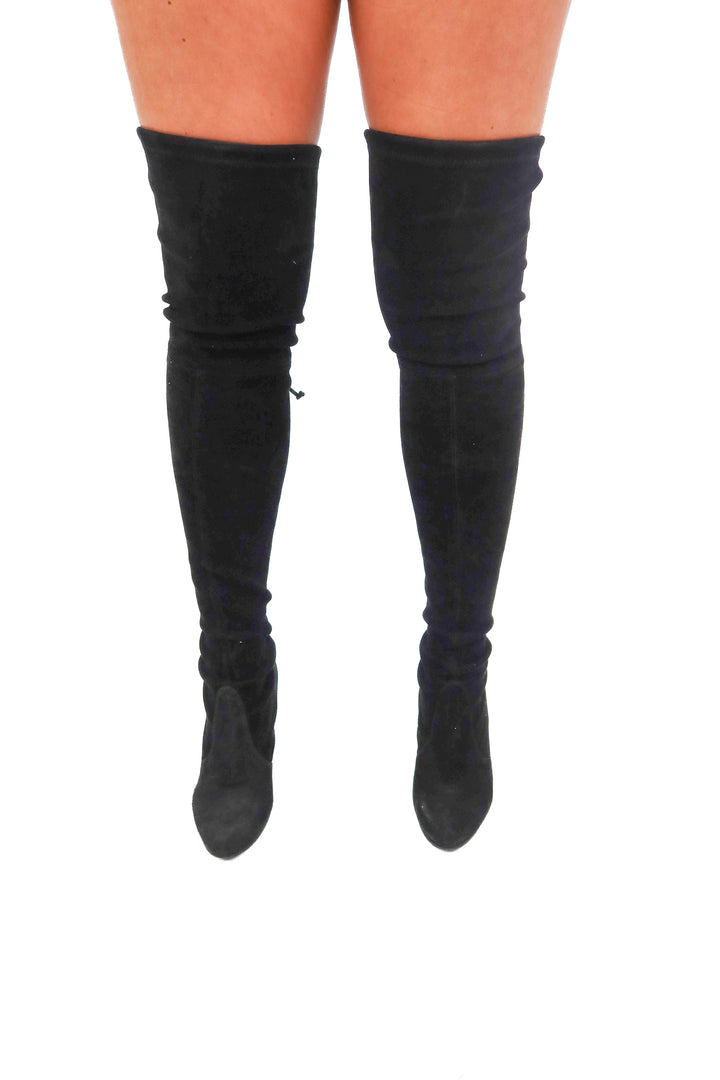 AUCTION stuart weitzman black over the knee suede boots (7.5)- ends 11/11 at 8 pm CT
