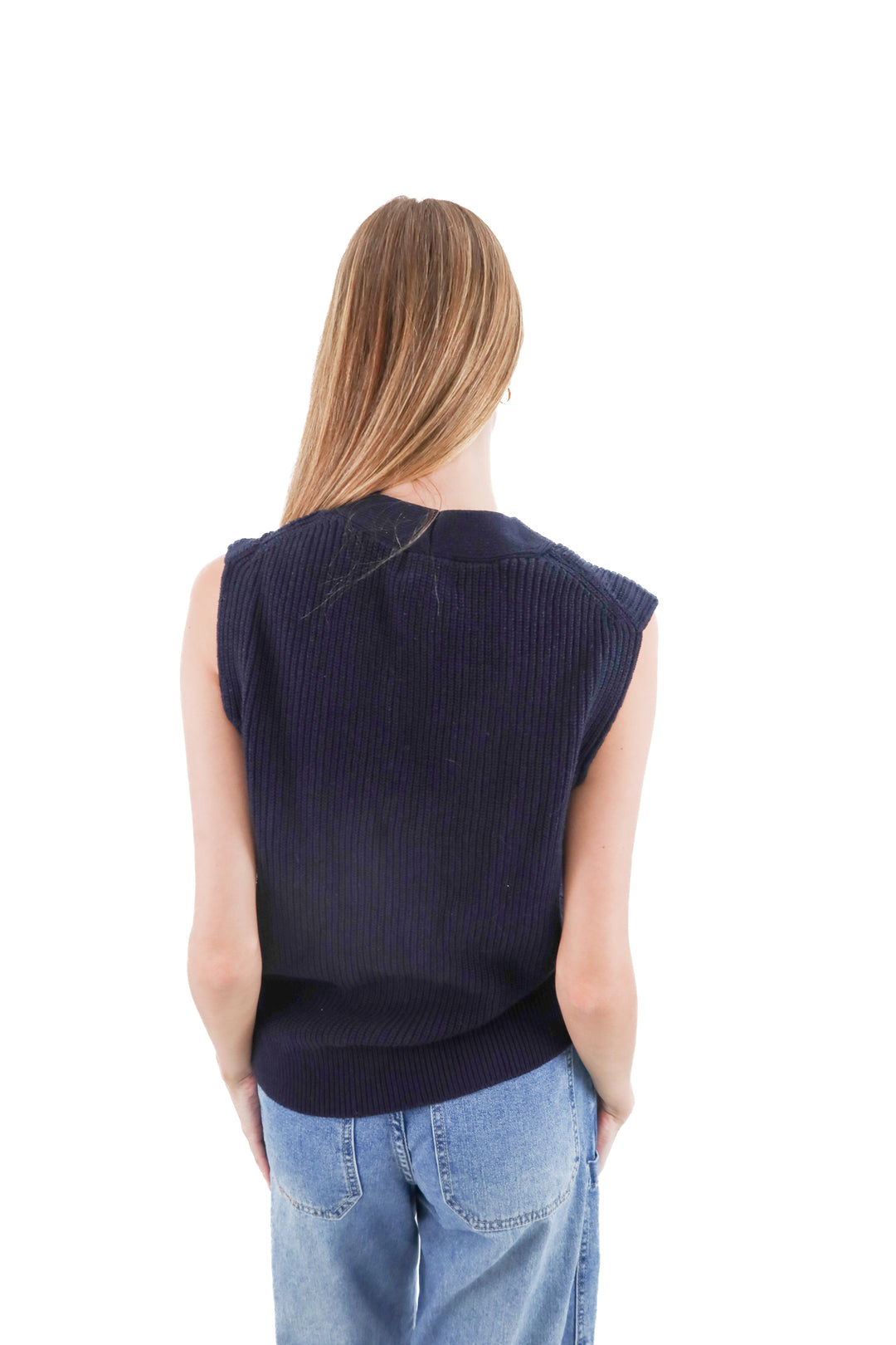 h&m navy sweater vest NWT (s; retail $40)